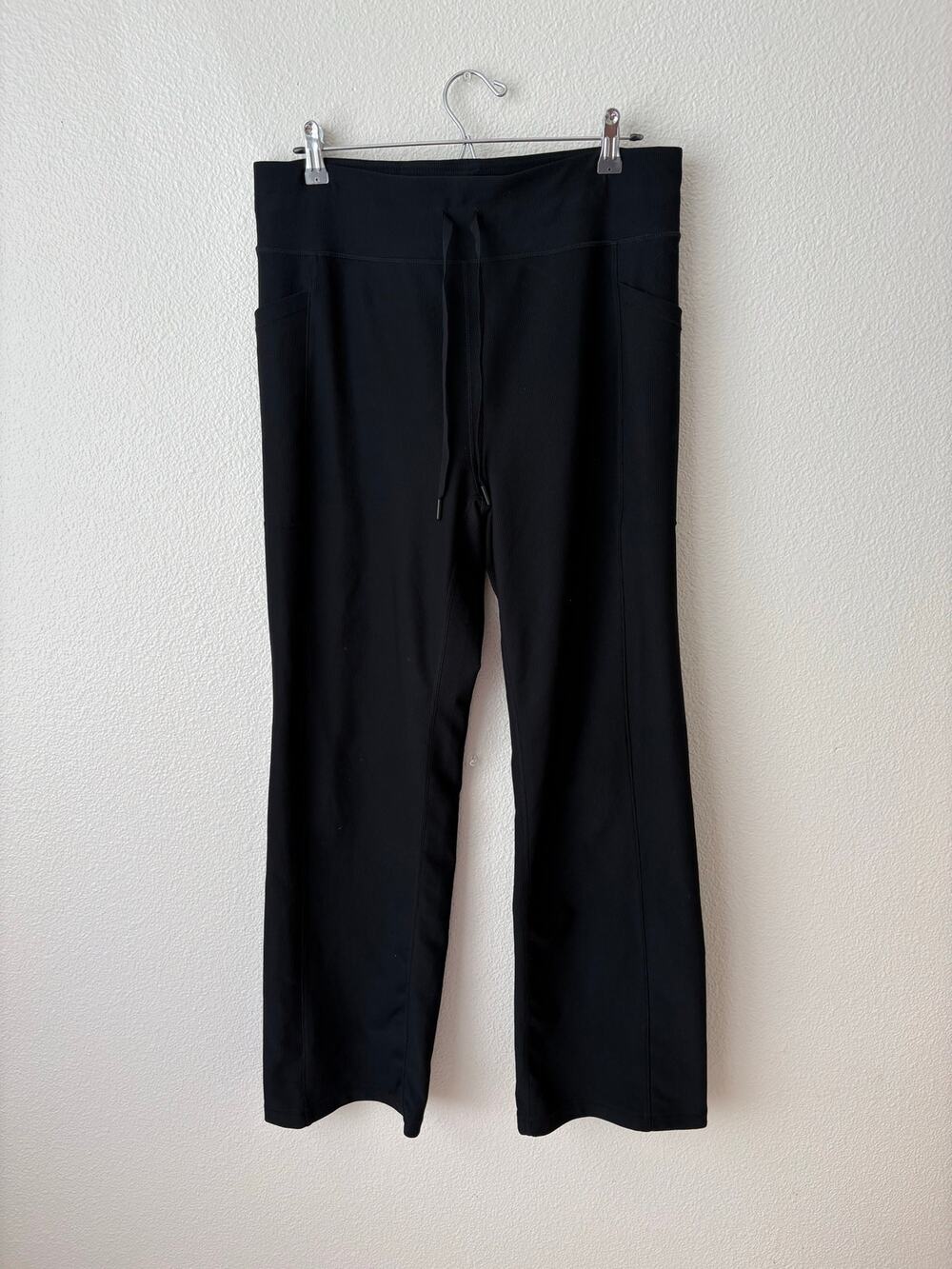 32 Degrees Cool Women’s XL Black Stretch Pants Pull On Active Casual Wide Leg